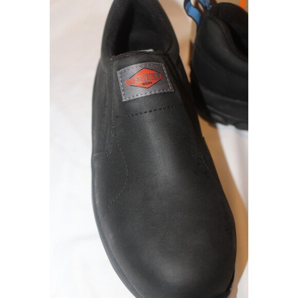 MERRELL MEN'S JUNGLE MOC LEATHER CT WORK SHOE SNEAKERS BLACK 9 NIB $135 - Picture 5 of 6
